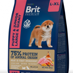 Brit (Брит) Premium Dog Puppy and Junior Large and Giant с курицей для щенков и молодых собак крупных пород