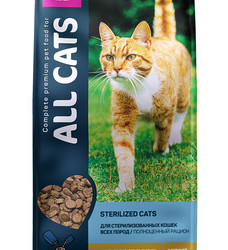 All Cats  (Олл Кэтс) Сухой корм для cтерилизованных кошек с курицей