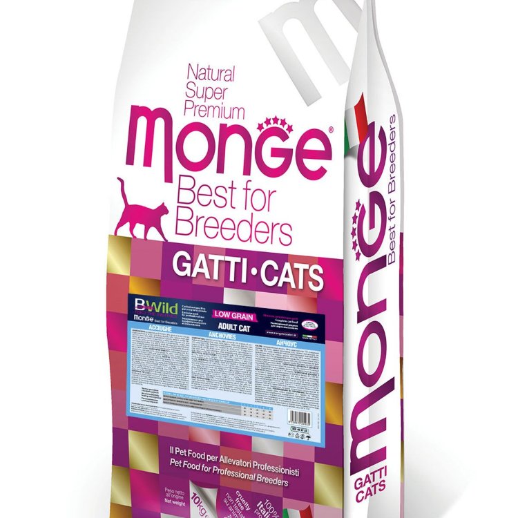 Monge (Монж) bwild cat anchovies корм для взрослых кошек с анчоусами