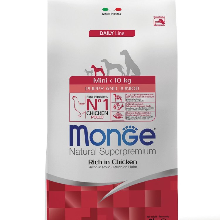 Monge (Монж) dog mini корм для щенков мелких пород
