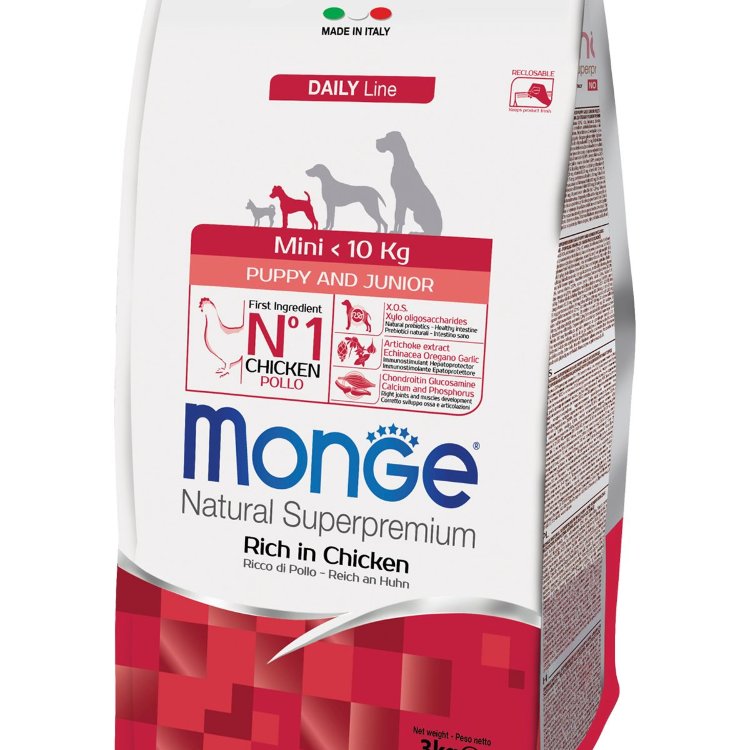 Monge (Монж) dog mini корм для щенков мелких пород