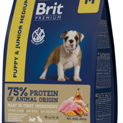 Brit (Брит) Premium Dog Puppy and Junior Medium с курицей для щенков и молодых собак
