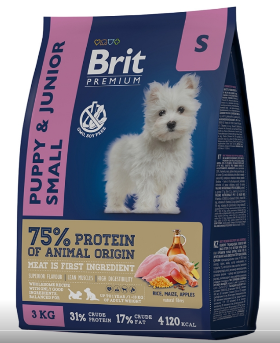 Brit (Брит) Premium Dog Puppy and Junior Small с курицей для щенков и молодых собак  малых пород