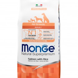 Monge (Монж) dog speciality корм для собак всех пород лосось с рисом