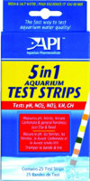 Api 5 в 1 аквариум тест стрипс - полоски для экспресс тестов аквариумной воды 5 in 1 aquarium test strips