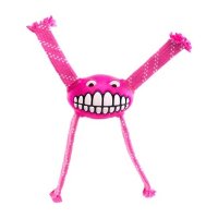 Rogz Игрушка с принтом зубы и пищалкой FLOSSY GRINZ, розовый (FLOSSY GRINZ ORALCARE TOY)