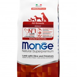 Monge (Монж) dog speciality корм для собак всех пород ягненок с рисом и картофелем