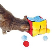 Trixie игрушка для кошки "кубик", плюш, с кошачьей мятой