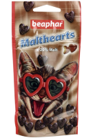 Beaphar лакомство "сердечки" для вывода шерсти (malt hearts + 20 % malt)
