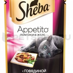 Sheba консервы для кошек ломтики в желе 85 г