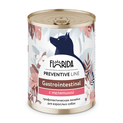 FLORIDA (Флорида)Gastrointestinal Консервы для собак при расстройствах пищеварения 340 гр.