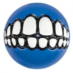 Rogz Мяч с принтом зубы и отверстием для лакомств GRINZ , синий
