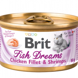 Brit (Брит) Консервы для кошек Fish Dreams 80гр