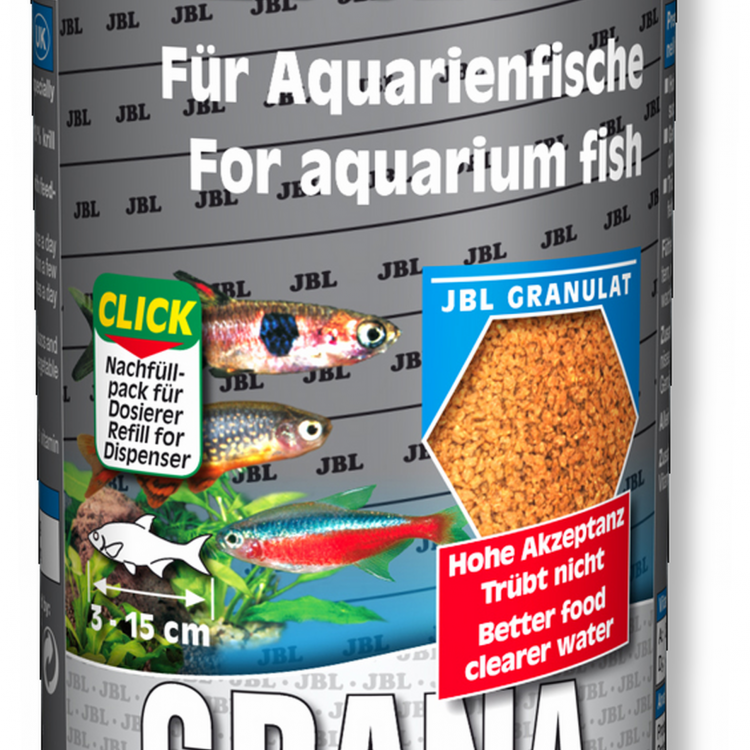 JBL (ДЖБЛ) Grana - Основной корм в форме гранул премиум для небольших пресноводных аквариумных рыб