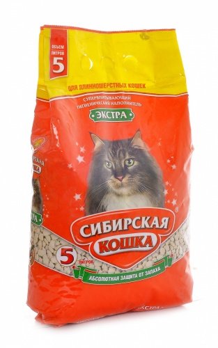 Сибирская кошка экстра впитывающий наполнитель для длинношерстных кошек