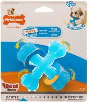 Nylabone Х-косточка для щенков, аромат говядины (Puppy Teething "X" Bone - Beef Flavour)