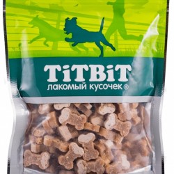 TiTBiT (Титбит) Косточки мясные для собак с индейкой и творогом 12901