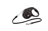 Flexi (Флекси) Рулетка-трос для собак до 12кг, 5м (New Classic S cord black)