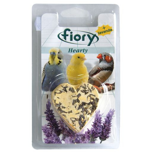 FIORY био-камень для птиц Hearty Big с лавандой в форме сердца для птиц
