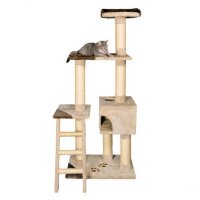 Trixie домик для кошки "montoro" , плюш, бежевый коричневый