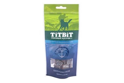 TiTBiT лакомство для собак всех пород Кубики из лосося