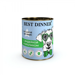 Best Dinner (Бест Диннер) консервы для собак Hypoallergenic Exclusive Vet Profi , 340 гр