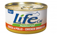 Lifecat (Лайфкет) Chicken with Liver - консервы для кошек курица с печенью в бульоне