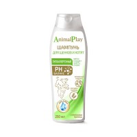 Animal Play Шампунь гипоаллергенный с протеинами пшеницы и витаминами для щенков и котят 250мл