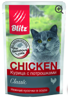 Blitz (Блиц) пауч д/кошек Курица/потрошки в соусе