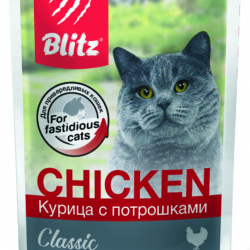 Blitz (Блиц) пауч д/кошек Курица/потрошки в соусе