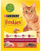 Friskies (Фрискис) HAIRBALL для кошек против комков шерсти курица/овощи