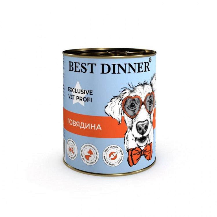 Best Dinner (Бест Диннер) консервы для собак Mobility Exclusive Vet Profi 