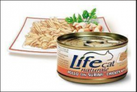 Lifecat (Лайфкет) chicken with surimi - консервы для кошек курица с сурими в бульоне