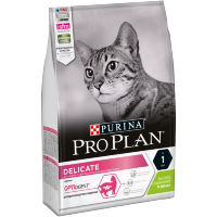 ПРОПЛАН (PROPLAN) Delicate для кошек с чувств пищев с ягненком