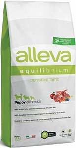 Alleva (Алева) equilibrium sensitive lamb puppy all breeds Полнорационный корм для щенков всех пород. Сенситив ягненок