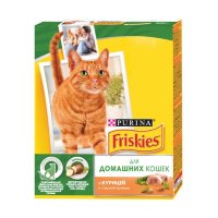 Friskies (Фрискис) для домашних кошек курица/садовая зелень