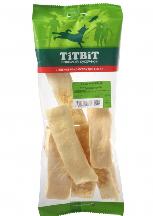 TiTBiT (Титбит) Крекер говяжий XL - мягкая упаковка 8737