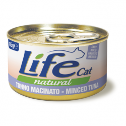 Lifecat (Лайфкет) minced skipjack - консервы для кошек измельченный полосатый тунец в бульоне