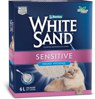 White Sand (Вайт Сенд) Комкующийся наполнитель для чувствительных кошек, без запаха, коробка