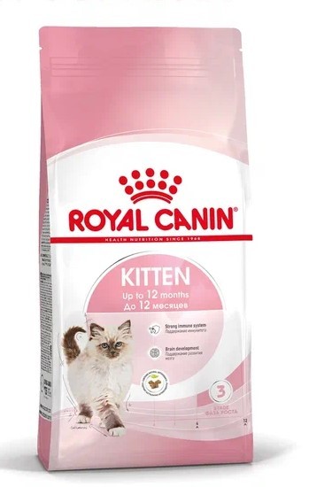 Royal Canin Kitten Корм сухой полнорационный сбалансированный для кошек - Специально для котят в период второй фазы роста (в возрасте до 12 месяцев)