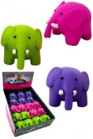 Papillon латексная игрушка для собак "цветные слоники", , цвета в ассортименте (latex elephants in display in assorted colours)