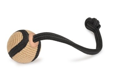 Camon (Камон) Игрушка для собак мяч джутовый для дрессировки с короткой ручкой