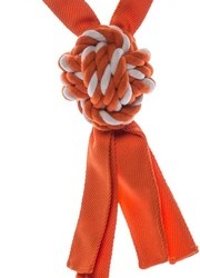 Rogz Канатная игрушка с пищалкой COWBOYZ оранжевый (COWBOYZ ROPE TOY)