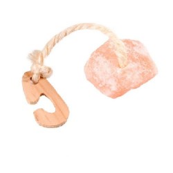 Karlie-flamingo игрушка-камень д грызунов натур. дерево+гималайская соль