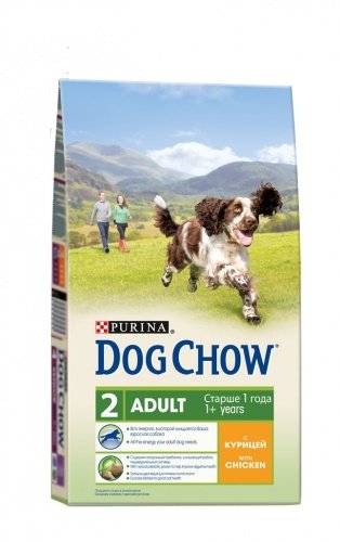 Dog Chow (Дог Чау) для взрослых собак с курицей (adult chicken)