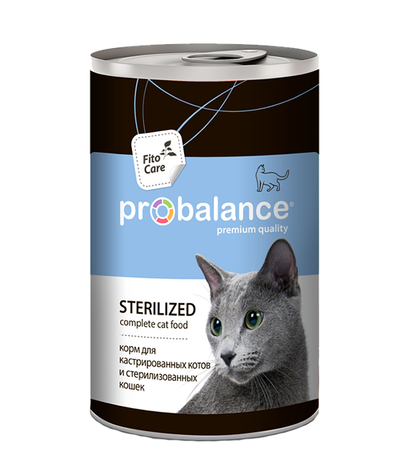 Probalance (Пробаланс) Консервы для кастрированных котов и стерилизованных кошек всех пород