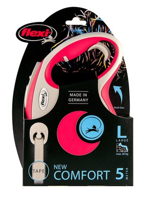 Flexi (Флекси) Рулетка-ремень для собак до 25кг, 5м (New Comfort M Tape 5m)