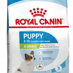 Royal Canin X-Small Puppy Корм сухой полнорационный для щенков миниатюрных пород (вес взрослой собаки до 4 кг) в возрасте до 10 месяцев