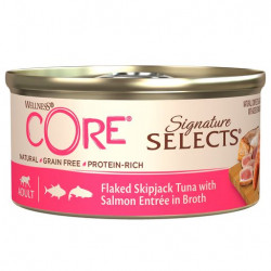 Wellness Core SIGNATURE SELECTS консервы из тунца с лососем в виде кусочков в бульоне для кошек