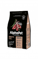 ALPHAPET (Альфапет) SUPERPREMIUM  сухой корм для взрослых собак мелких пород с чувствительным пищеварением с ягненком и рисом